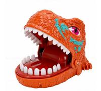 Alomejor Gioco dei Denti di Dinosauro, Divertente Giocattolo con Mordaci per Il Gioco Interattivo con Amici e Familiari (Brown)