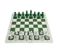 Alomejor Gioco di Dama da Viaggio Base per Scacchiera per la Famiglia | Base con Tappetino in Gomma, Tavola 35x35 Cm, Pezzi di Legno, Spessore 1,3 Cm, Gioco Strategico per Bambini Adulti