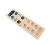 Alomejor Gioco di Pietra Africana in Legno Formazione Educativa Sul Pensiero Logico per L'interazione Genitore-figlio Puzzle Gioco di Pietra Africana (Piccolo)