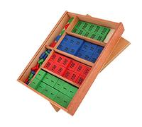 Alomejor Gioco di Timbri, Manipolatori Matematici in Legno per Il Riconoscimento dei Numeri e Esercizi Aritmetici per Bambini 3+