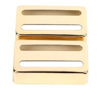 Alomejor GITARTA ONGAGLI -PICKUP Copertura Sostituzione Shell 2pcs Set per Amanti della Chitarra Materiale Brass 2x Electrical Activests (GOLD)
