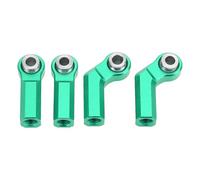 Alomejor Giunti Sferici, Set di estremità per Asta di Collegamento CW con Filettatura M4 in Metallo Legato 7,0 Mm per Auto RC 1/10 con a Gomito e Diritti (GREEN)