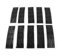 Alomejor Gli Scivoli a Castello per Rimorchio per Barche per Carichi Pesanti Riducono L'attrito, Facile Installazione, 7,6 X 25,4 Cm, Nero, Set da 10 Pezzi per Varie Barche e rimorchi.