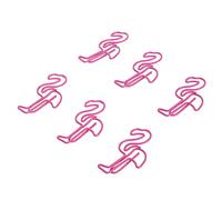 Alomejor Graffette Carine a Forma di Fenicottero Che Impediscono lo Scivolamento del Documento Cartaceo Graffette Piccolo Segnalibro Rosa, Leggero per Materiale Scolastico per Casa e Ufficio