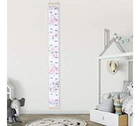 Alomejor Grafico a Crescita per Bambini Altezza Righello Adesivo Murale Design a Doppia Scala Facile da Usare con Adorabili Motivi di Cartoni Animati per Decorazioni per Bambini (5)