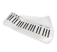 Alomejor Grafico Professionale per Esercitazioni di Pianoforte a 88 Tasti, Carta Resistente all'acqua, Guida per Appunti, Layout di Tastiera a Grandezza Naturale per Studenti Principianti, Aiuto