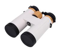 Alomejor Grande Vista HD 10x42 Binocoli con Prismi e Lenti a più Rivestimenti per le Escursioni di Viaggio per Uccidenza, Design Compatto e Portatile per Eventi Sportivi, Bianco