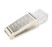 Alomejor Grattugia con Contenitore Rimovibile, Grattugia per Formaggio per Aglio e, Materiale ABS Resistente PS 8,7x5,3x3,3 Pollici