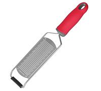 Alomejor Grattugia per Formaggio in Acciaio Inossidabile Zester Durevole per Grattugiare Formaggio e Limone, Facile da Pulire per Utensili da Rosso 12,1x2,6 Pollici (Modello per piallatura a denti