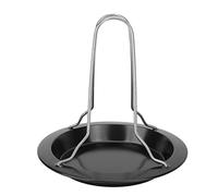 Alomejor Griglia per Pollame Teglia Antiaderente con Griglia per Barbecue da Campeggio All'aperto per Amanti del Pollo Rostiera in Acciaio Inossidabile 8.1 per Riunioni di Famiglia