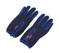 Alomejor Guanti Invernali Touch Screen Antivento in Pile Termico con Cerniera per Ciclismo, Corsa, Sci, 1 Paio (M)