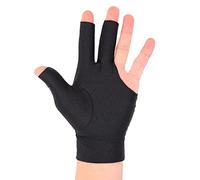 Alomejor Guanto da Biliardo Snooker Mano Sinistra Professionale 3 Dita Aperti in Spandex Ideale per Allenamento Competitivo e Match