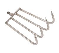 Alomejor Handkopf 4 Denti Grabia Strumenti Portatili per la Pesca in Vari Contenitori d'Acqua (S M L XL XXL)