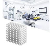 Alomejor Heat Cooling Fin 40mm X 20mm, Ideale per PC (SILVER) | Alluminio di alta qualità, eccellente conduttività termica, design leggero, supporto adesivo facile installazione