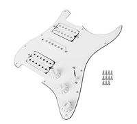 Alomejor HSH -Pickup di Picchettatore Caricato per E -guitar US Standard Metal+PVC White (WHITE)
