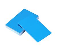 Alomejor Impressionanti Biglietti da Visita con Marcatura in Alluminio Grezzo per identità Elegante, 50 Pezzi in 5 Colori, Leggeri e Resistenti, Adatti a Varie Occasioni (BLUE)