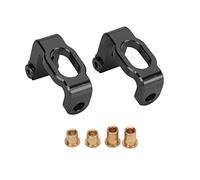 Alomejor In Alluminio in Metallo Aley Anteriore C Hub Hub Guster Aggiornamento Blocco Blocco Pezzi di Aggiornamento per LC Racing Ptg 2 1/10 Rc Auto, Durata, Luce Rc Anteriore CC Carier per (Black)