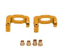 Alomejor In Alluminio in Metallo Aley Anteriore C Hub Hub Guster Aggiornamento Blocco Blocco Pezzi di Aggiornamento per LC Racing Ptg 2 1/10 Rc Auto, Durata, Luce Rc Anteriore CC Carier per (Gold)