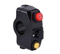 Alomejor Insegnante Manubrio di 7/8 - -getorrad con Istruzioni Dettagliate per il Collegamento del Filo, Durevole e Conveniente per le Motociclette (BLACK)