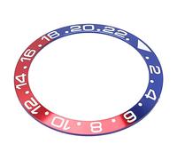Alomejor Inserto per Lunetta per Orologio in Alluminio, Parte di Ricambio Durevole per Professionisti della Riparazione di Orologi, Sfumatura Blu-rossa per la Casa/negozio di Riparazione di Orologi,