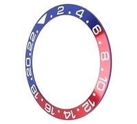 Alomejor Inserto per Lunetta per Orologio in Alluminio, Parte di Ricambio Durevole per Professionisti della Riparazione di Orologi, Sfumatura Blu-rossa per la Casa/negozio di Riparazione di Orologi,