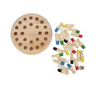 Alomejor Insieme di Puzzle di Scacchi di Memoria Familiare, Giocattolo Educativo con Caratteristiche di Sviluppo Cognitivo, Adatti per 36 Mesi o più, Materiale in Legno Robin