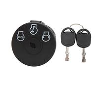 Alomejor Interruttore di Accensione di Avviamento Interruttore a Chiave di Accensione in Rame ABS 3 Posizioni 5 Terminali con 2 Chiavi Plug And Play per Tosaerba Troy Bilt JD