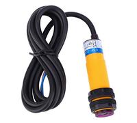 Alomejor Interruttore Sensore Fotoelettrico Diffuso da 10 Pezzi NPN Normalmente Aperto per la Metallurgia e L'industria Chimica Materiale PVC 10-30 V CC