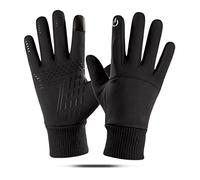 Alomejor Invernali Impermeabili con Touch Screen, Isolati con Intere per Ciclismo, Escursionismo, Corsa, Uomo, Donna, 1 Paio (XL) (L)