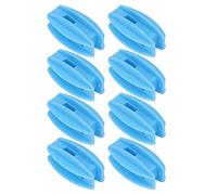Alomejor Isolante per Recinzione Elettronica a Impulsi Protezione UV Materiale ABS Resistente Agli Agenti Atmosferici 100 Pezzi per Filo di Acciaio (BLUE)