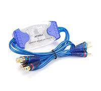 Alomejor Isolatore del Circuito di Massa, Filtro Antirumore Placcato in Oro per Audio per Auto, Riduce il Rumore dell'alternatore, Soluzione di Isolamento Versatile per Tutti i Tipi di Veicoli