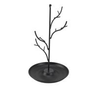 Alomejor Jewelry Tree Stand, Unique Erosion Resistant Design (BLACK)