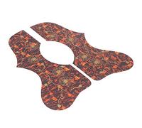 Alomejor Kit Battipenna per Chitarra con Autoadesivo, Pannello di Protezione per Chitarra da 2 Pezzi per Evitare Graffi, Set di Protezioni per Decorative 10,6 X 4,5 Pollici per Chitarristi (BROWN)