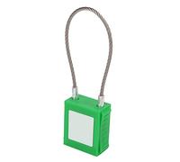Alomejor Kit di Blocco Cavo di Sicurezza Blocco Tagout per Pesante per Arresto e Isolamento Industriale 85 Mm (GREEN)