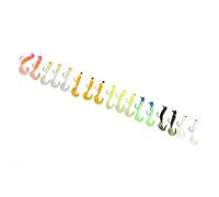 Alomejor Kit di Esche da Pesca da 17 Pezzi, Esca Morbida in PVC con Gancio in Metallo, 155 G, Esche da Pesca a Gancio Singolo per Pescatori di Pesce Persico d'acqua Dolce e Salata, Casting e