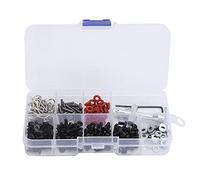 Alomejor Kit di Sostituzione Viti in Metallo RC, Viti in Ferro di Varie Dimensioni con Chiave e Accessori, per Auto Telecomandata HSP 1 10