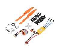 Alomejor Kit Motore per Aereo RC, Kit ESC Efficiente Motore Brushless da 2200KV 30A per Quadricottero F450 550, di Accessori per Aereo RC Durevole per Multicoptero, Materiale ABS in Acciaio Legato
