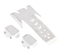 Alomejor Kit per Auto RC, Parti di Aggiornamento Dell'armatura del Telaio in Lega con Piastra Paramotore di Protezione Dell'asse Anteriore Posteriore per la Sostituzione del Cingolo RC