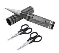 Alomejor Kit Perforatore Universale per Forbici Curve RC per Un Facile Taglio di Corpi RC, Strumento Ideale per Proprietari di Auto e Droni (Black)