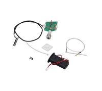 Alomejor Kit Pickup Piezoelettrico per Chitarra, Pickup per Chitarra con Preamplificatore Integrato e Manopola di Controllo del Tono del Volume, per