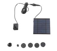 Alomejor Kit Pompa Solare per Fontana per Uccelli