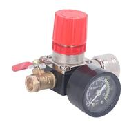 Alomejor Kit Regolatore Compressore D'aria con Manometro 0-180 Psi, Stile Europeo Durevole per Utensili Pneumatici, Materiale in Ghisa (1/4 di pollice)