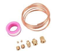 Alomejor Kit Tubi Manometro Olio in Ottone Accessori di Installazione Universali di Lunga Durata per Veicoli