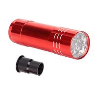 Alomejor Lampada a Candela a Luce Fredda per Tester per Uova a LED per Uova di Quaglia, Anatra, Oca, Metallo, Plastica, 1 unità (rosso)