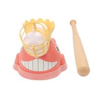 Alomejor Lanciatore di Baseball, Allenatore per Bambini a Tema Cartone Animato con Materiale ABS per la Coordinazione Occhio-Mano, Giocattoli Elettrici per Battere a velocità Regolabile per (Pink)