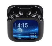 Alomejor Language Translator Earbuds with Touchscreen (BLACK) | Bluetooth 5.4, supporto 140 lingue, riduzione del rumore ANC, qualità del suono chiara, compatibile con