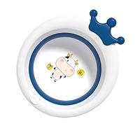 Alomejor Lavabo per Bambini, Materiale TPE Morbido e Durevole (blu navy) | Conservazione portatile, Previene le infezioni alla forcella, Facile da pulire, Design impilabile