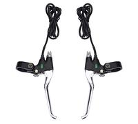 Alomejor Leva Freno in Alluminio per Bici Elettrica con Interruttore e Cavo - Accessorio Ricambio Universale per 1 Pezzo