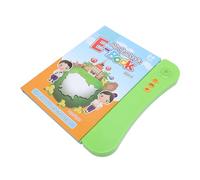Alomejor Libro Audio Interattivo Sonoro Giocattolo Educativo Trilingue | ABS Libro Educativo con Alfabeto Numeri Forme Colori, Tocca per Ascoltare Vocabolario su Frutta Verdura Animali Veicoli