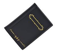 Alomejor Libro per la Raccolta di Monete Design Antiscivolo Impermeabile di Grande capacità per Collezionisti di Monete Pellicola Super Trasparente PU 120 Tasche Portamonete Album Libro (BLACK)